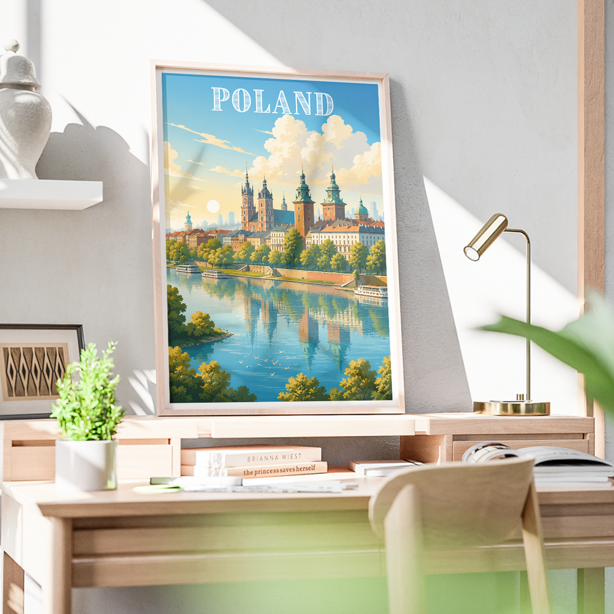 Poland - Travel Poster Vintage Style Wall Art Print
