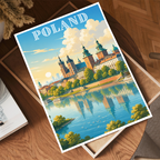 Poland - Travel Poster Vintage Style Wall Art Print
