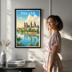 Poland - Travel Poster Vintage Style Wall Art Print