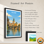 Poland - Travel Poster Vintage Style Wall Art Print
