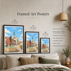 Poznan - Poland - Travel Poster Vintage Style Wall Art Print