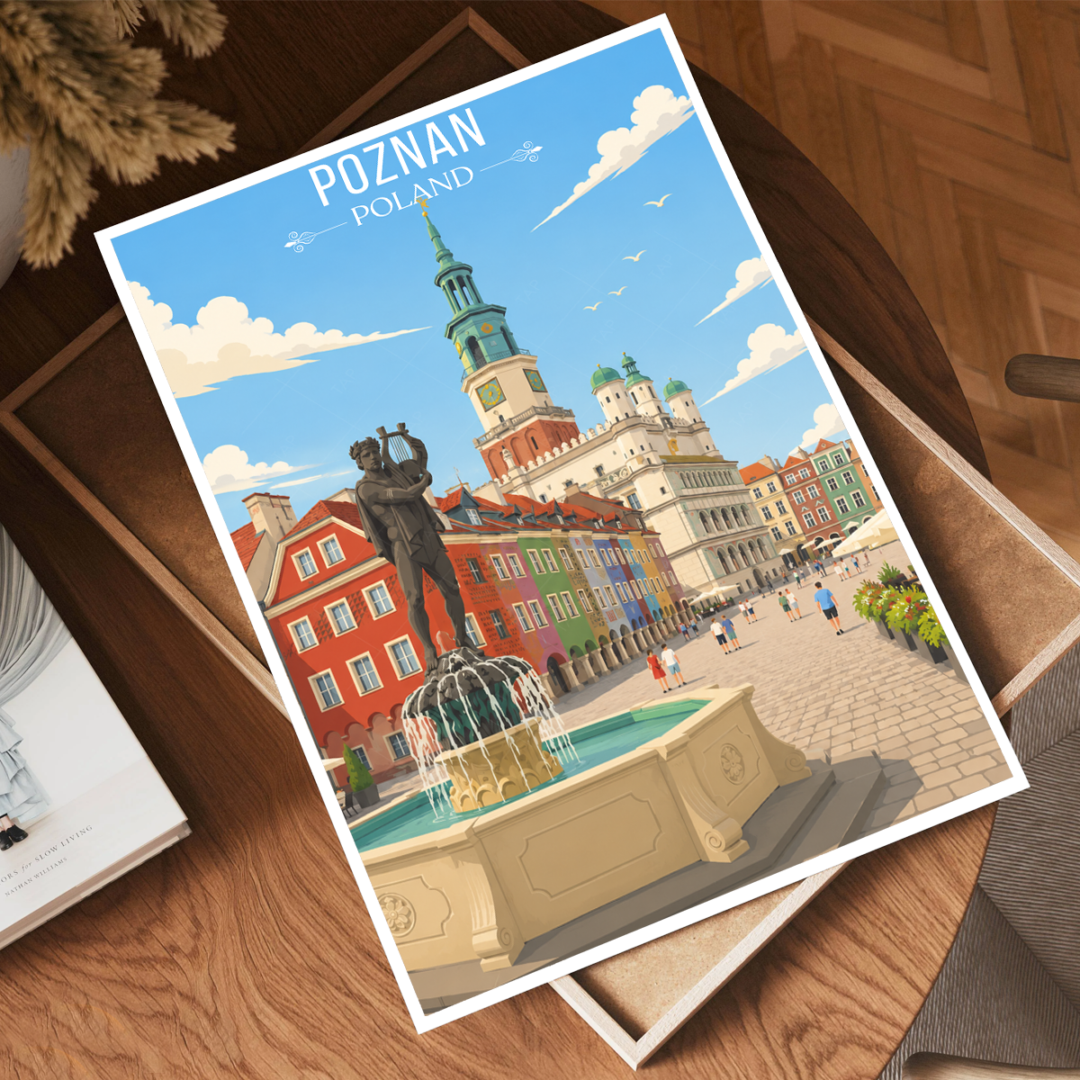 Poznan - Poland - Travel Poster Vintage Style Wall Art Print
