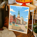 Poznan - Poland - Travel Poster Vintage Style Wall Art Print