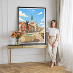 Poznan - Poland - Travel Poster Vintage Style Wall Art Print