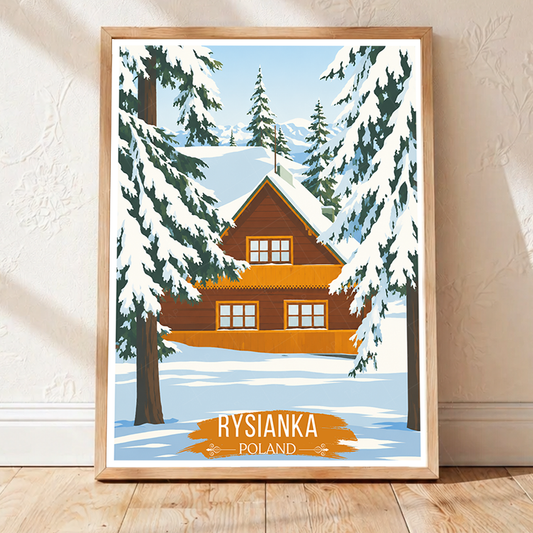 Rysianka - Poland - Travel Poster Vintage Style Wall Art Print - Art Print - Travel Art Poster