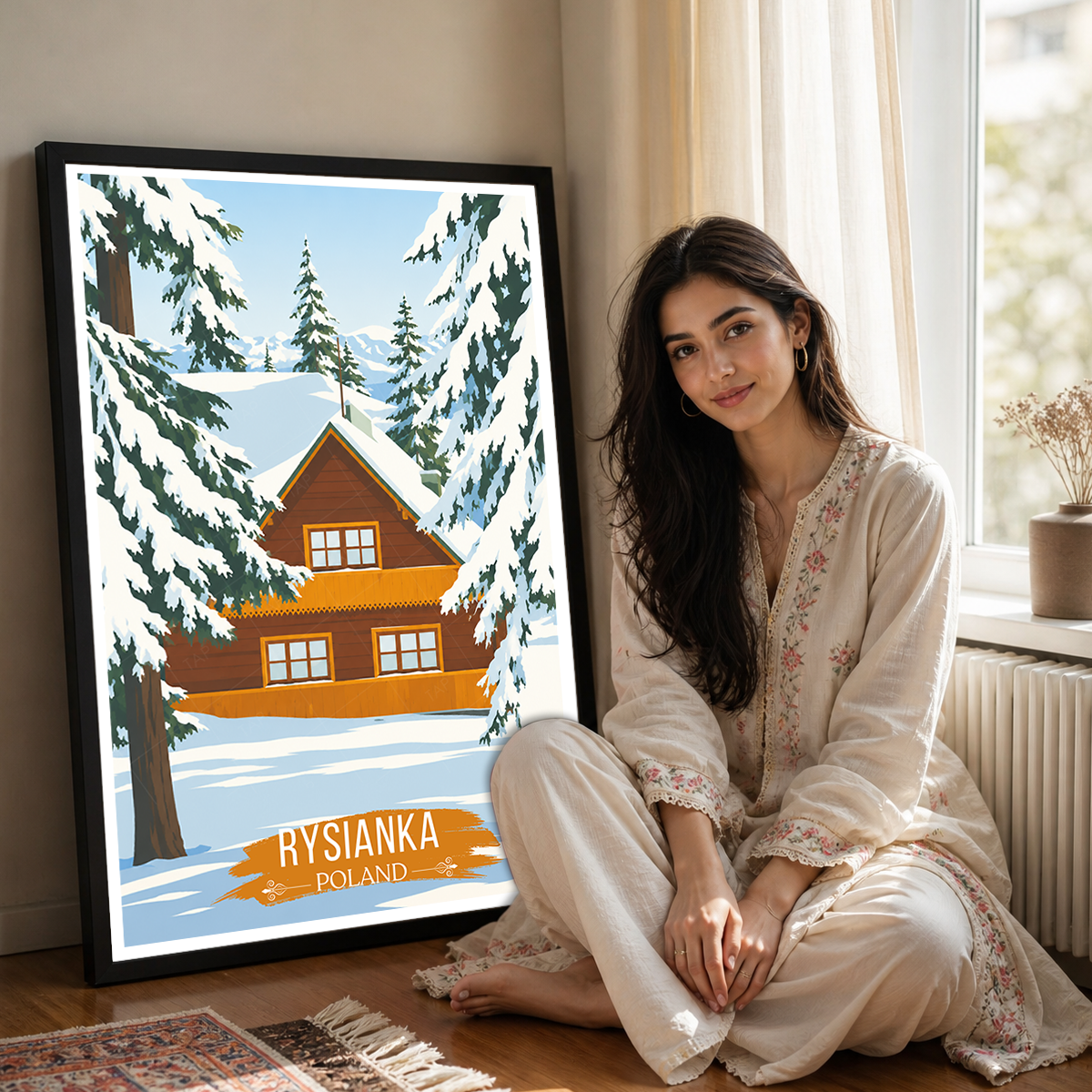 Rysianka - Poland - Travel Poster Vintage Style Wall Art Print