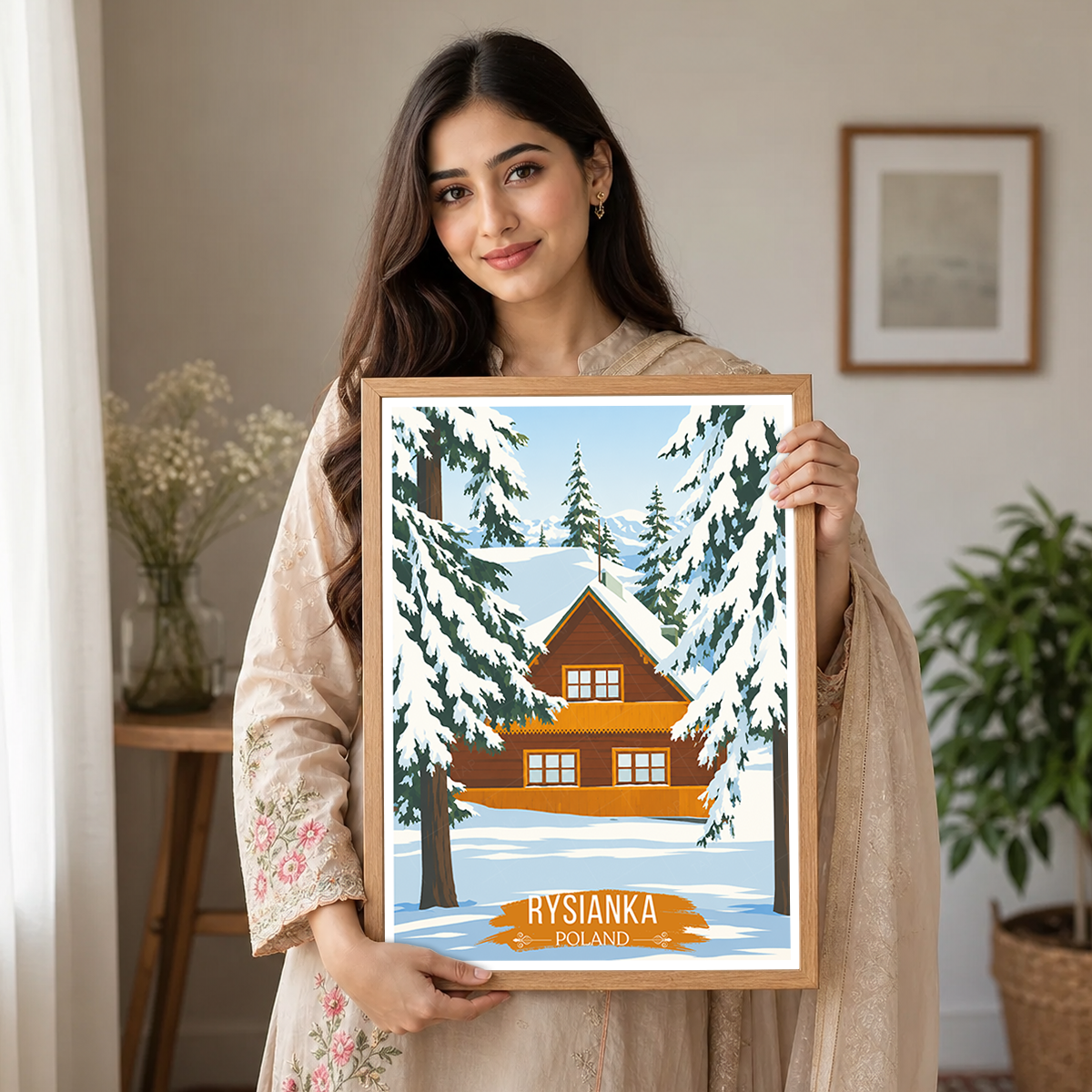 Rysianka - Poland - Travel Poster Vintage Style Wall Art Print