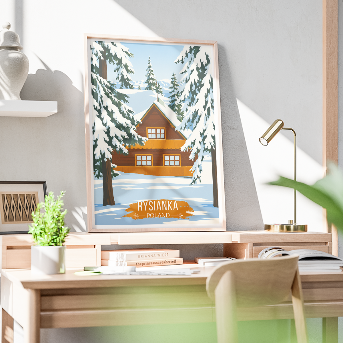 Rysianka - Poland - Travel Poster Vintage Style Wall Art Print