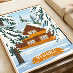 Rysianka - Poland - Travel Poster Vintage Style Wall Art Print