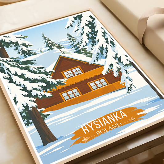 Rysianka - Poland - Travel Poster Vintage Style Wall Art Print - Art Print - Travel Art Poster