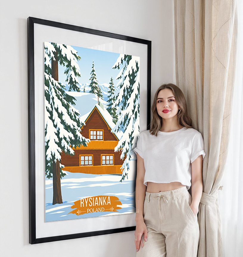 Rysianka - Poland - Travel Poster Vintage Style Wall Art Print