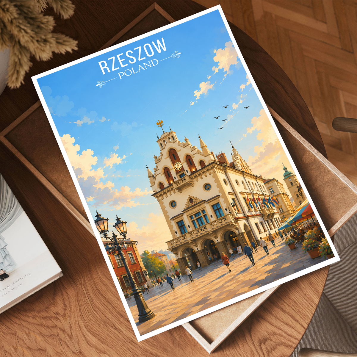 Rezeszow - Poland - Travel Poster Vintage Style Wall Art Print