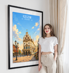 Rezeszow - Poland - Travel Poster Vintage Style Wall Art Print