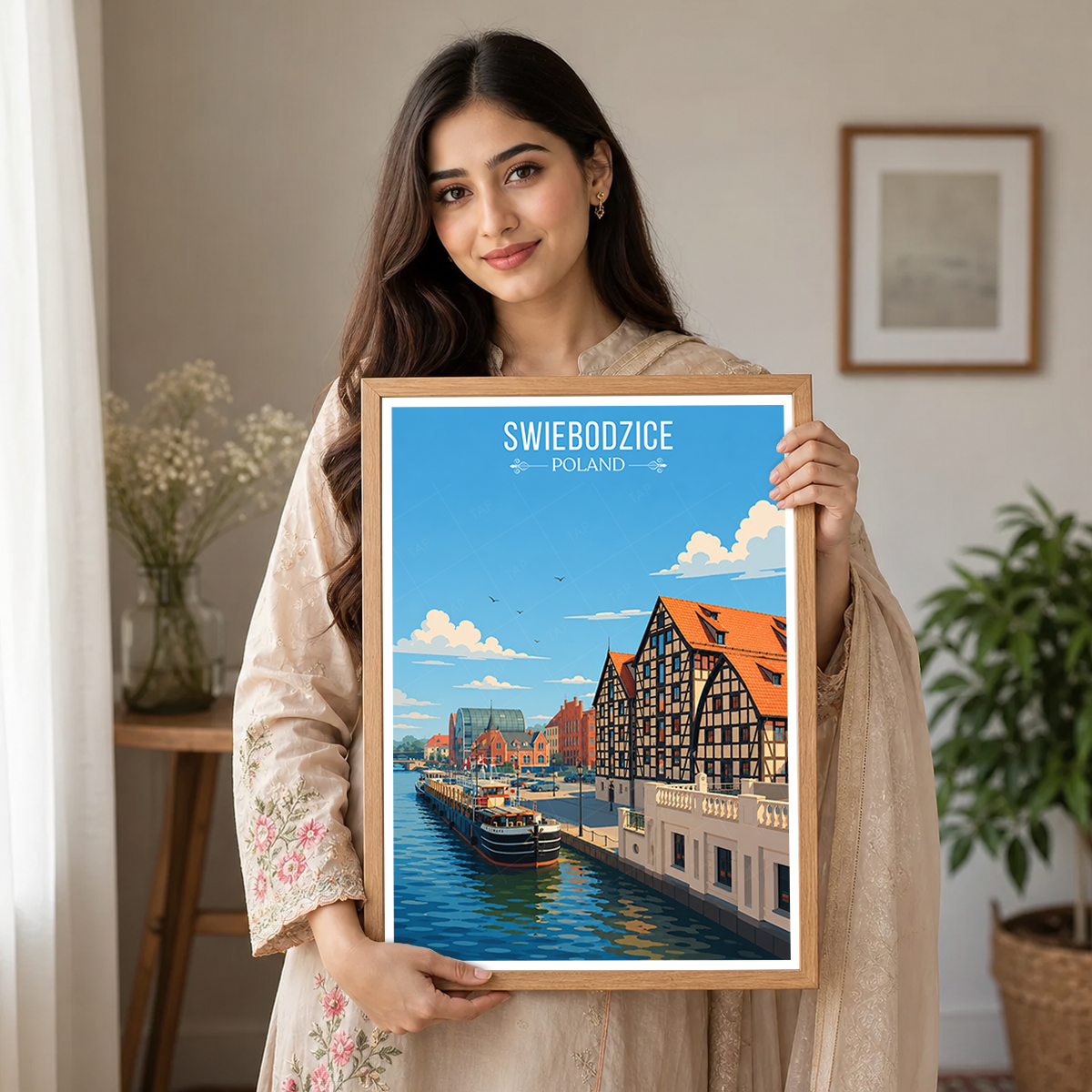 Swiebodzicec - Poland - Travel Poster Vintage Style Wall Art Print