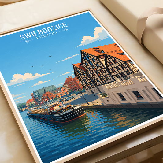Swiebodzicec - Poland - Travel Poster Vintage Style Wall Art Print - Art Print - Travel Art Poster