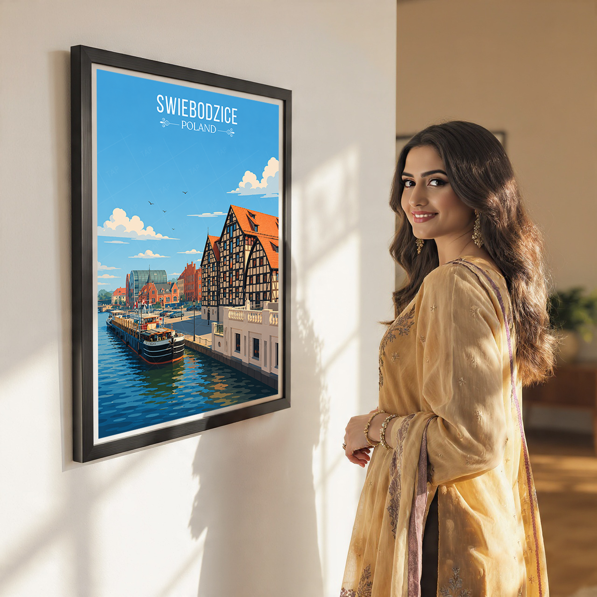 Swiebodzicec - Poland - Travel Poster Vintage Style Wall Art Print