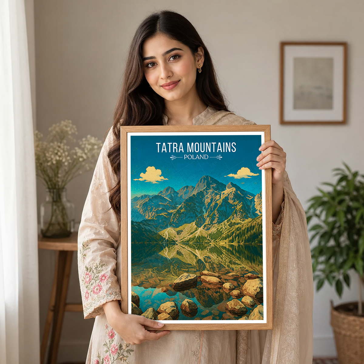 Tatra Mountains - Poland - Travel Poster Vintage Style Wall Art Print