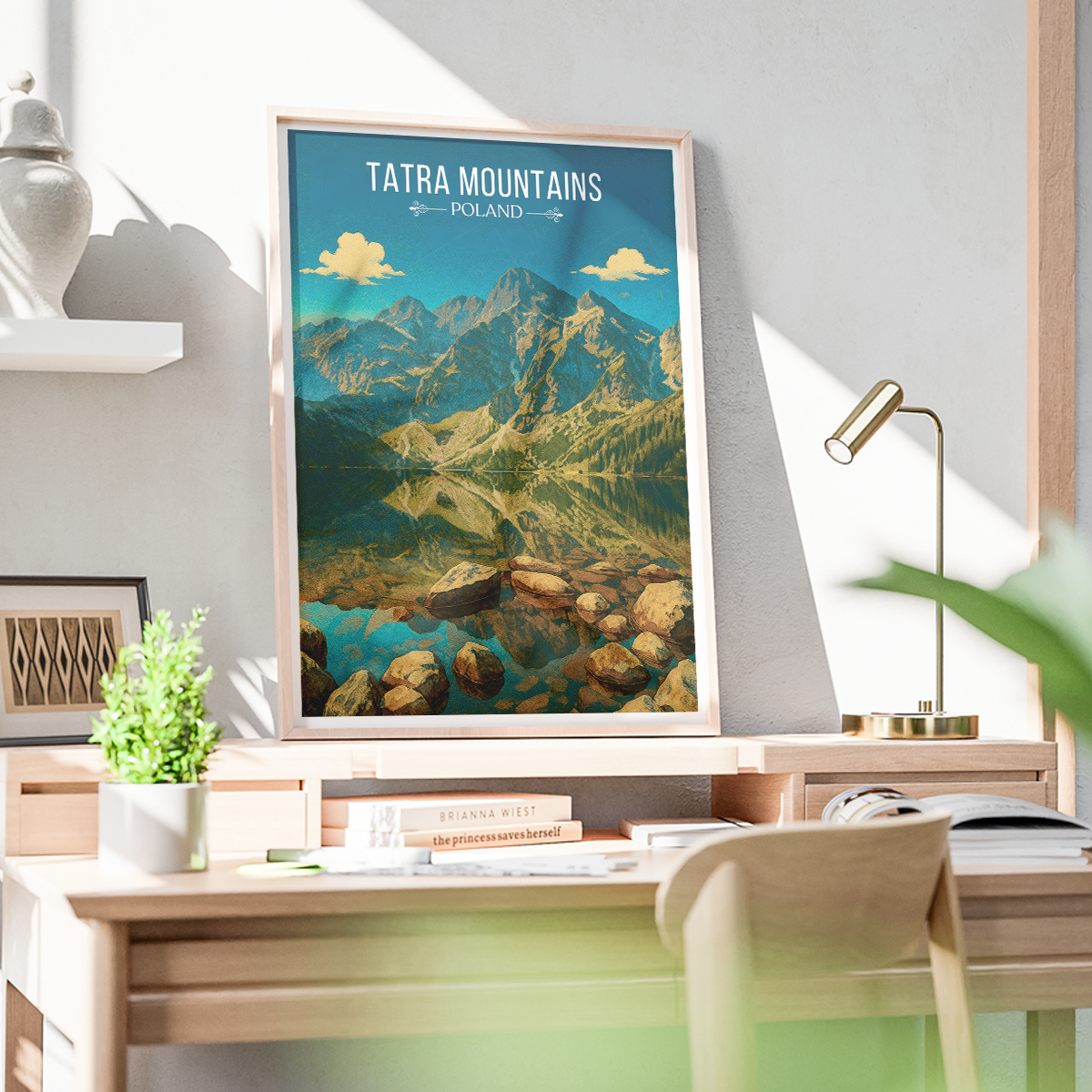 Tatra Mountains - Poland - Travel Poster Vintage Style Wall Art Print
