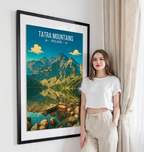 Tatra Mountains - Poland - Travel Poster Vintage Style Wall Art Print