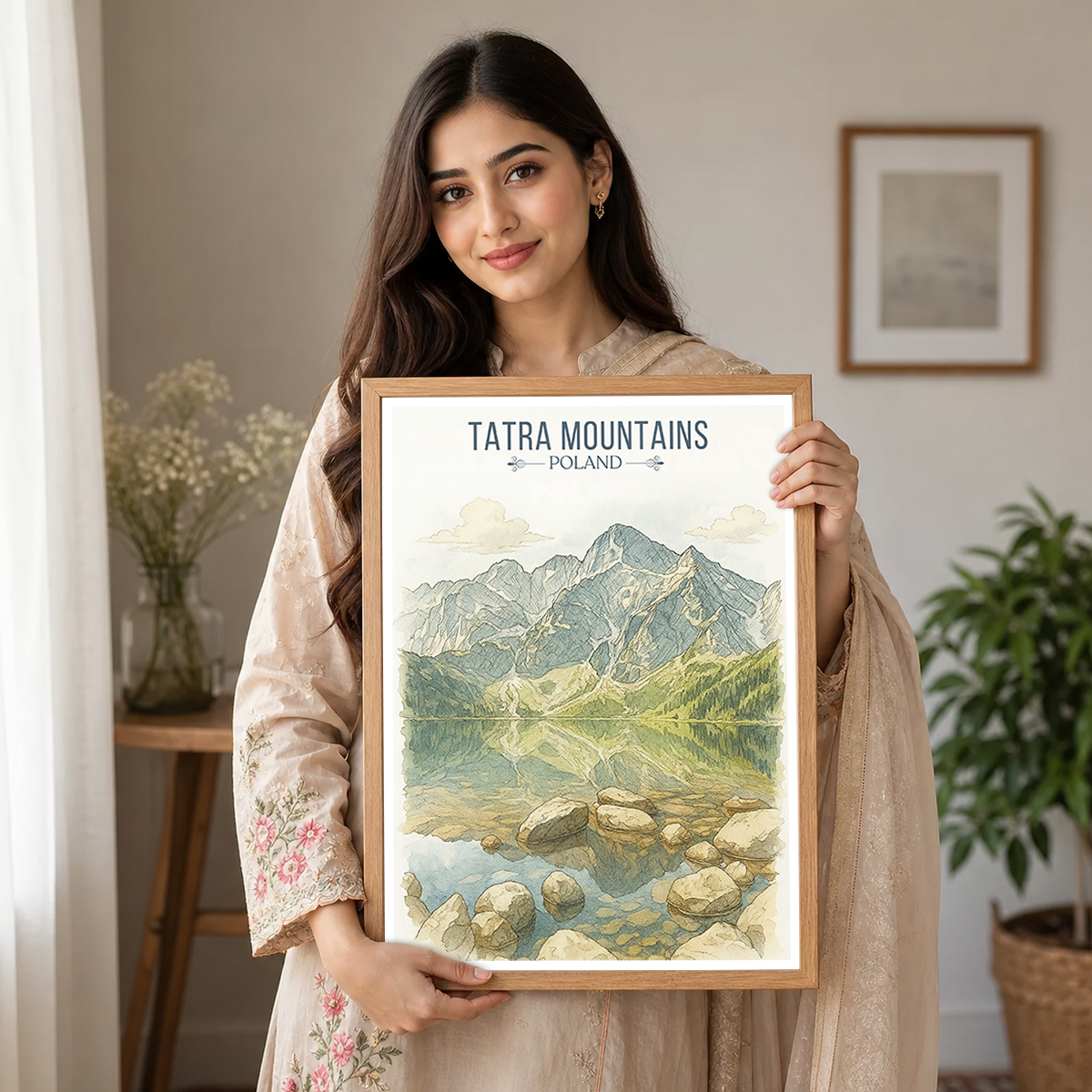 Tatra Mountains - Poland - Travel Poster Vintage Style Wall Art Print