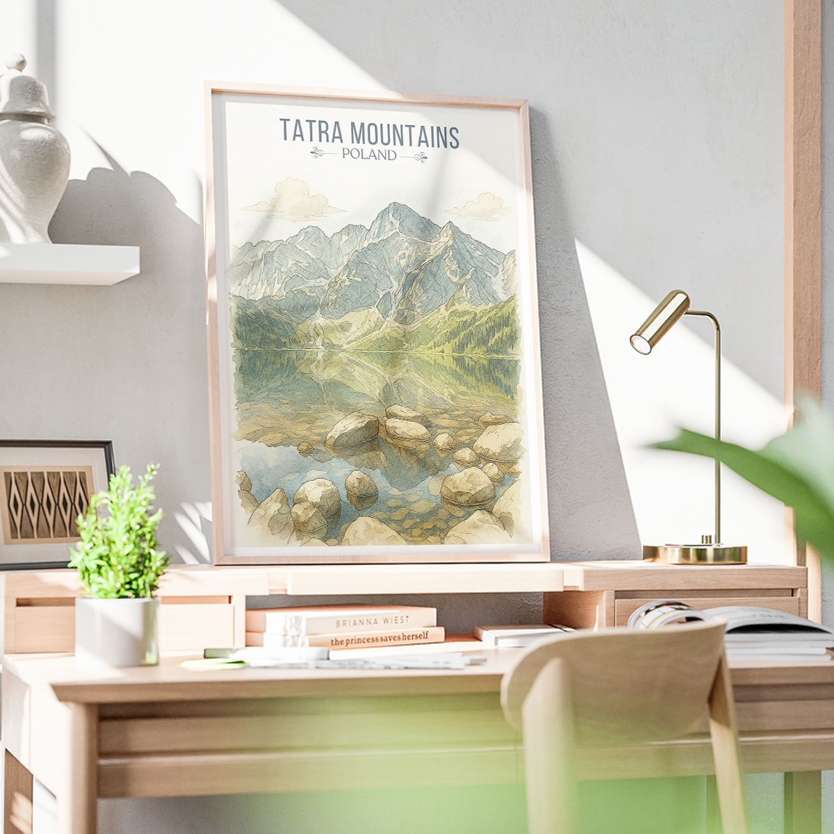 Tatra Mountains - Poland - Travel Poster Vintage Style Wall Art Print