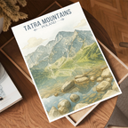 Tatra Mountains - Poland - Travel Poster Vintage Style Wall Art Print