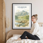 Tatra Mountains - Poland - Travel Poster Vintage Style Wall Art Print