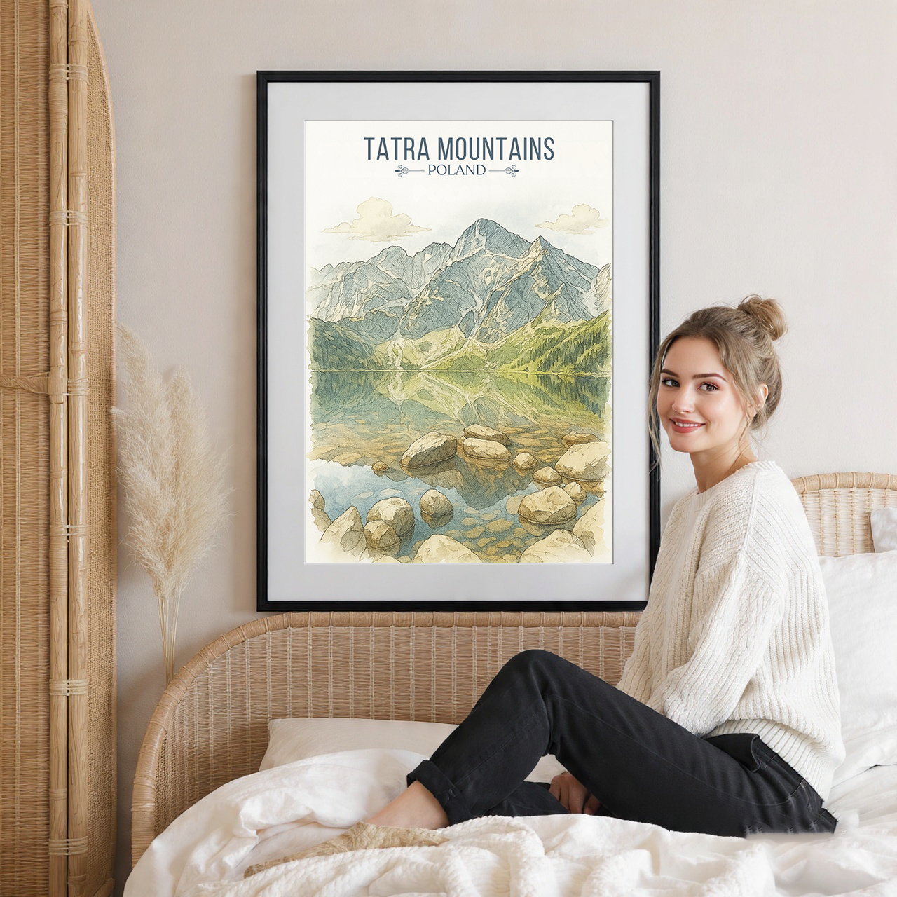 Tatra Mountains - Poland - Travel Poster Vintage Style Wall Art Print