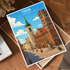 Torun - Poland - Travel Poster Vintage Style Wall Art Print
