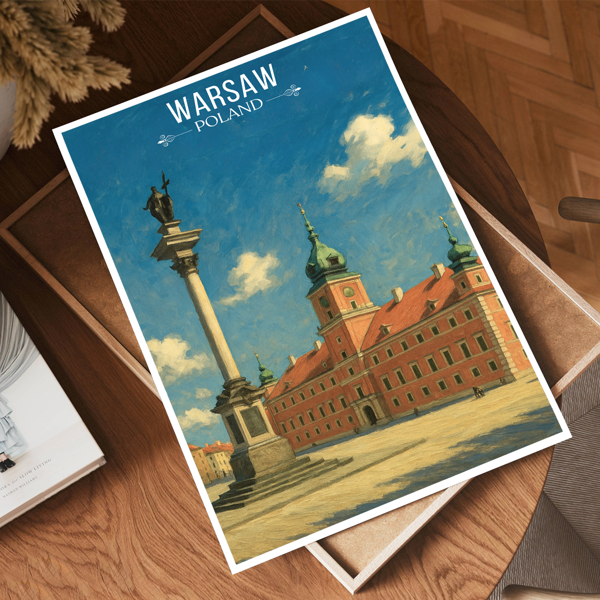 Warsa - Poland - Travel Poster Vintage Style Wall Art Print