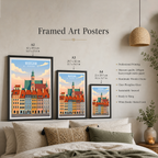 Warsa - Poland - Travel Poster Vintage Style Wall Art Print