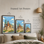 Wawel Castle - Poland - Travel Poster Vintage Style Wall Art Print