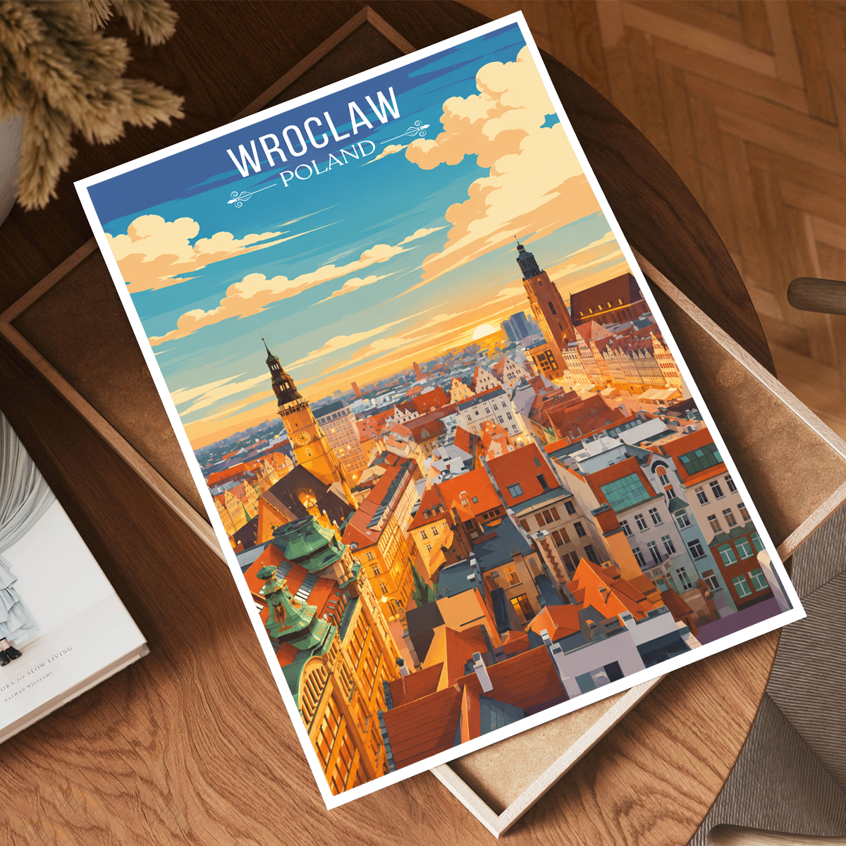Wroclaw - Poland - Travel Poster Vintage Style Wall Art Print