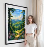 Zabin - Poland - Travel Poster Vintage Style Wall Art Print