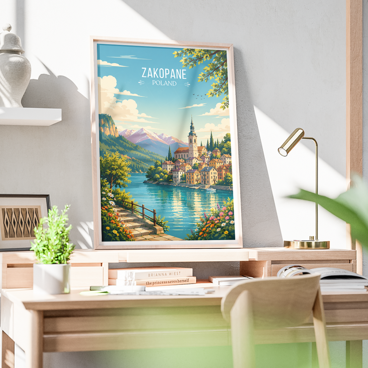 Zakopane - Poland - Travel Poster Vintage Style Wall Art Print