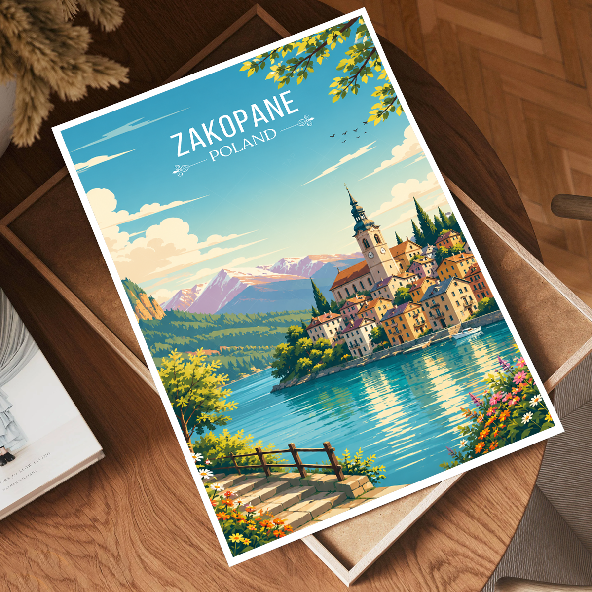 Zakopane - Poland - Travel Poster Vintage Style Wall Art Print