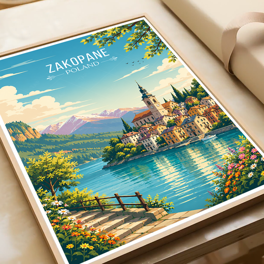Zakopane - Poland - Travel Poster Vintage Style Wall Art Print - Art Print - Travel Art Poster