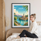 Zakopane - Poland - Travel Poster Vintage Style Wall Art Print
