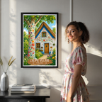 Zalipie - Poland - Travel Poster Vintage Style Wall Art Print