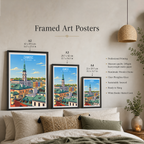 Zamosc - Poland - Travel Poster Vintage Style Wall Art Print