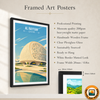 Al Rayyan - Qatar - Travel Wall Art Deco Poster Print - Art Print - Travel Art Poster
