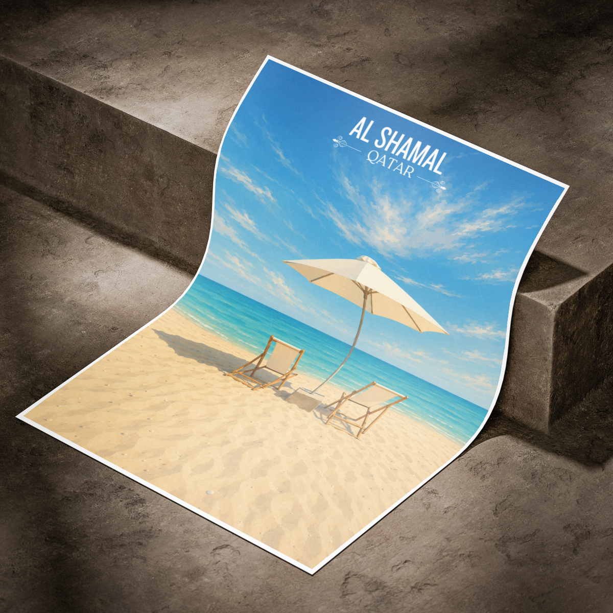 Al Shamal - Qatar - Travel Wall Art Deco Poster Print - Art Print - Travel Art Poster
