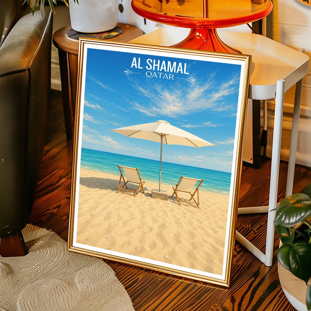 Al Shamal - Qatar - Travel Wall Art Deco Poster Print - Art Print - Travel Art Poster