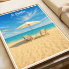 Al Shamal - Qatar - Travel Wall Art Deco Poster Print - Art Print - Travel Art Poster