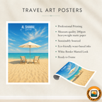 Al Shamal - Qatar - Travel Wall Art Deco Poster Print - Art Print - Travel Art Poster