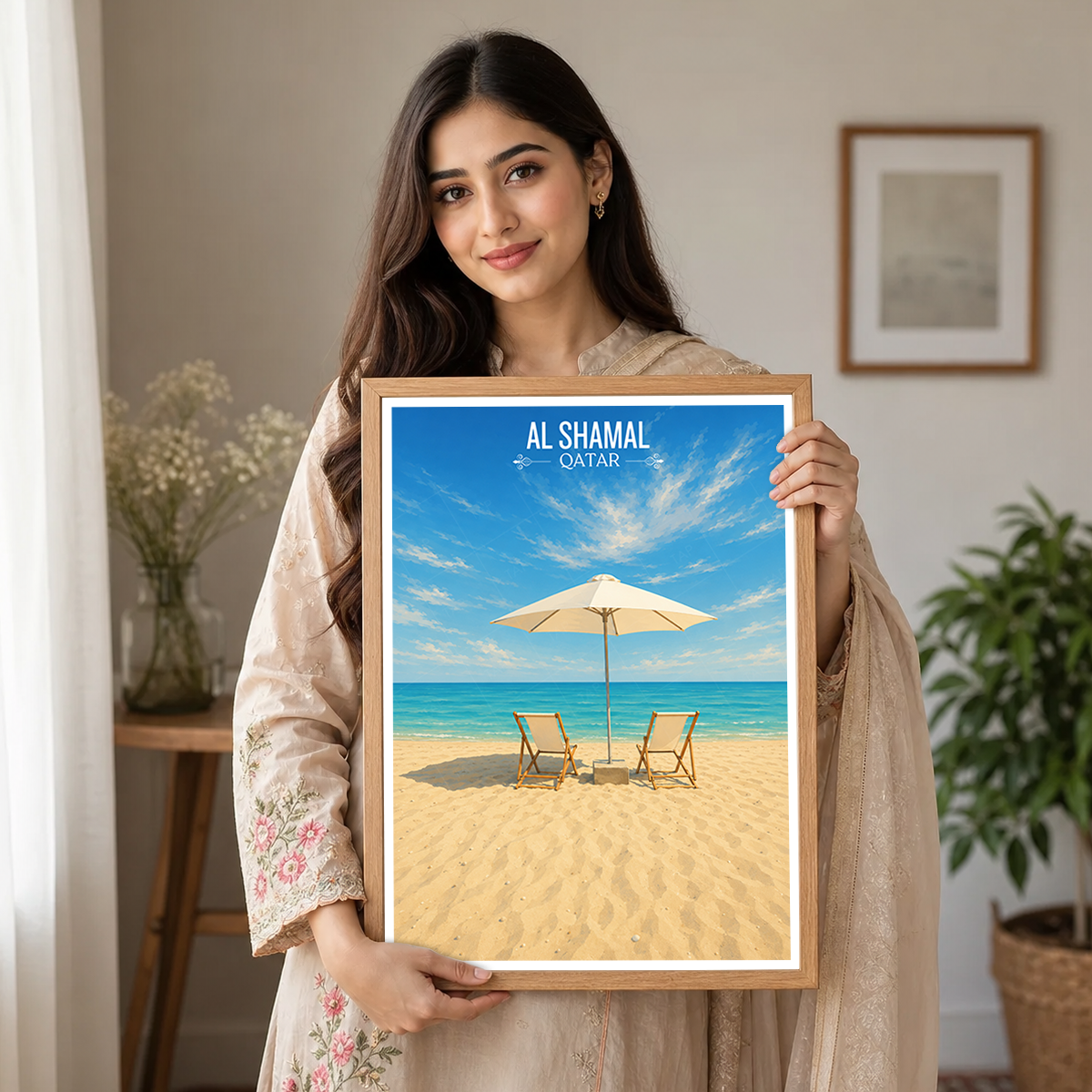 Al Shamal - Qatar - Travel Wall Art Deco Poster Print - Art Print - Travel Art Poster
