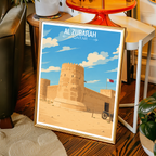 Al Zubarah - Qatar - Travel Wall Art Deco Poster Print - Art Print - Travel Art Poster
