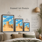 Al Zubarah - Qatar - Travel Wall Art Deco Poster Print - Art Print - Travel Art Poster
