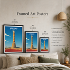 Aspire Tower - Qatar - Travel Wall Art Deco Poster Print - Art Print - Travel Art Poster