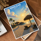 Banana Island - Qatar - Travel Wall Art Deco Poster Print - Art Print - Travel Art Poster